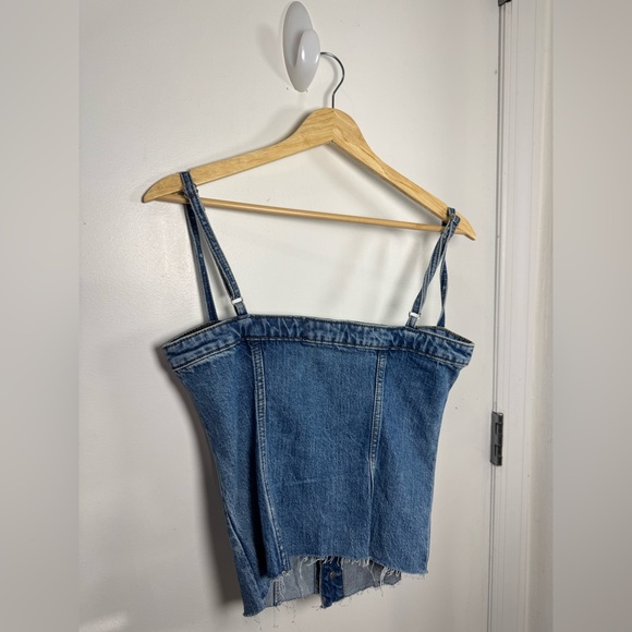 reformation coco denim bustier top in Colorado - size 4 - Picture 6 of 6